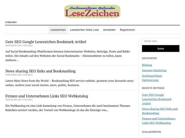 lesezeichen-bookmarking.de